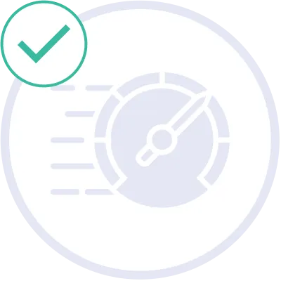 Ícono ilustrativo de velocidad de implementación