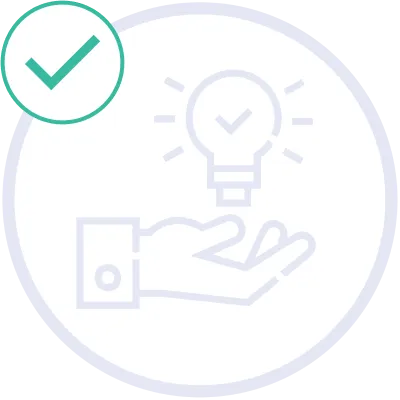 Ícono ilustrativo de solución personalizada