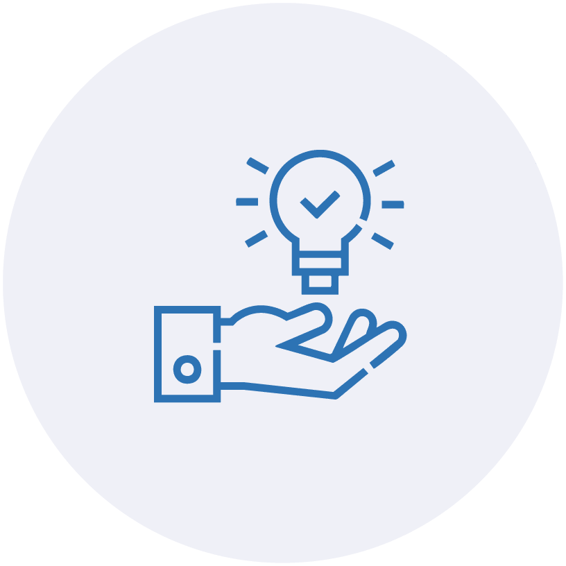 Ícono ilustrativo de solución personalizada